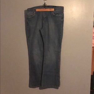Women’s Calvin Klein flare leg Jeans. Size 16